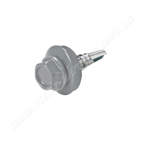 Саморез по металлу 4,8х19 6гр. гол. c буром EPDM RAL9006