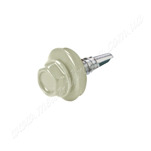 Саморез по металлу 4,8х19 6гр. гол. c буром EPDM RAL9010