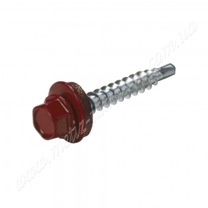 Саморез по металлу 4,8х35 6гр. гол. c буром EPDM RAL3011
