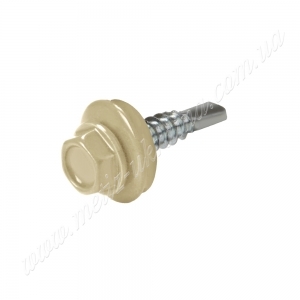 Саморез по металлу 5,5х25 6гр. гол. c буром EPDM RAL1015